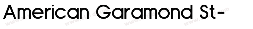 American Garamond St字体转换